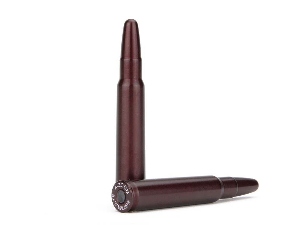 A-Zoom SNAP-CAPS 8x57 JS Mauser Safety Training Rounds package of 2